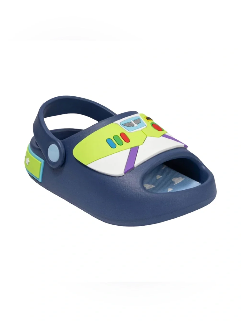 Toy Story Toddler Boys' Cosplay Comfort Slides - Navy Blue Size 12